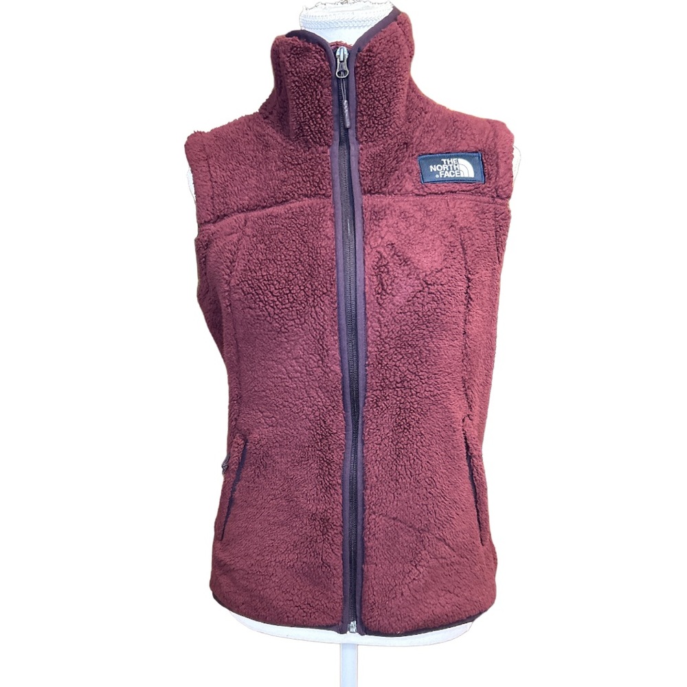The North Face Women’s Burgundy Zip Up Vest S/P